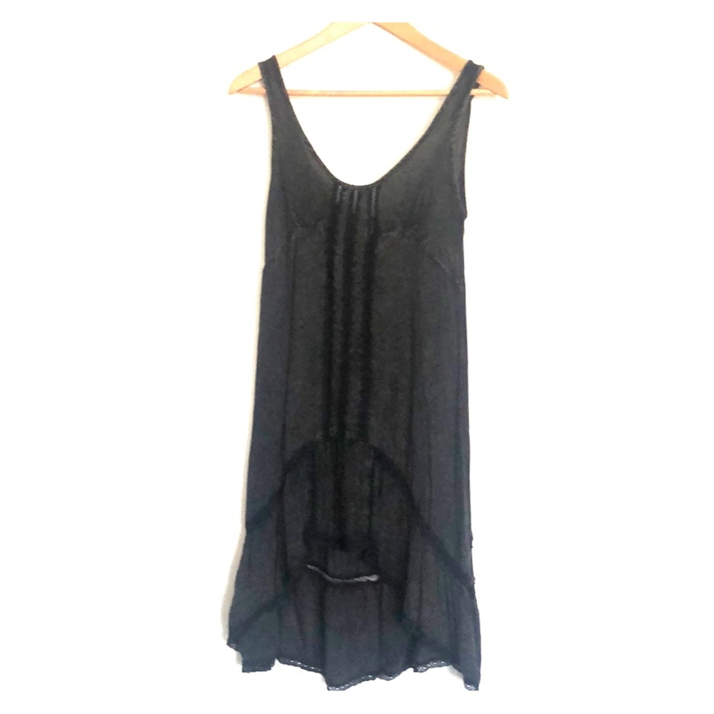 FREE PEOPLE Black/dark grey slip dress
